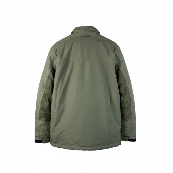 Aigle Mens Full Zip Field Jacket Sage Green Nylon Cotton Size M RN 58909